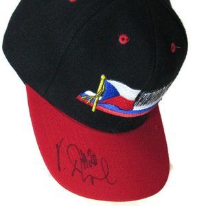 Czech Autographed Cap Vaclav Vinny Prospal NHL